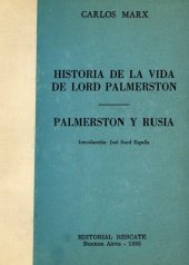 book Historia de la vida de lord Palmerston