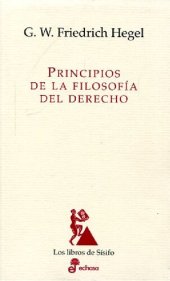 book Principios de la filosofía del derecho