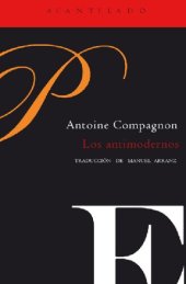 book Los antimodernos