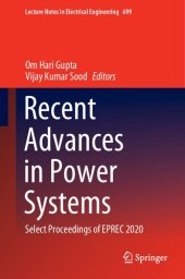 book Recent Advances in Power Systems: Select Proceedings of EPREC 2020