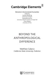 book Beyond the Anthropological Difference