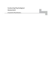 book CONDUCTING PSYCHOLOGICAL ASSESSMENT : a guide for practitioners.