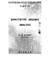 book Experimental Chemistry Part 3 - Qualitative Organic Analysis