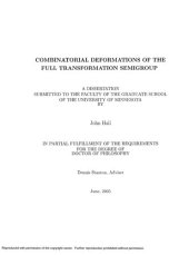 book Combinatorial deformations of the full transformation semigroup