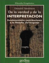 book De la verdad y de la interpretación