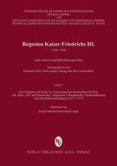 book Regesten Kaiser Friedrichs III. (1440-1493). Heft 27. Die Urkunden und Briefe des Österreichischen Staatsarchives in Wien (1470-1475)