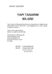 book Neufert Yapı Tasarım Bilgisi