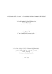 book Requirements-Oriented Methodology for Evaluating Ontologies