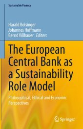 book The European Central Bank as a Sustainability Role Model: Philosophical, Ethical and Economic Perspectives