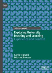 book Exploring University Teaching and Learning: Experience and Context