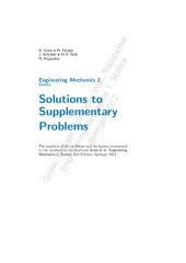 book Engineering Mechanics 1, Statics Solutions