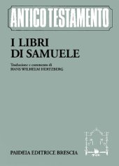 book I libri di Samuele. Traduzione e commento