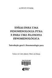 book Ideias para uma fenomenologia pura... Libro 1: Introdução geral à fenomenologia pura (Ideen I)