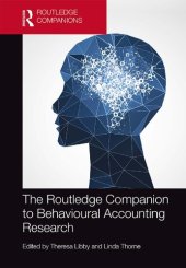 book The Routledge Companion to Behavioural Accounting Research