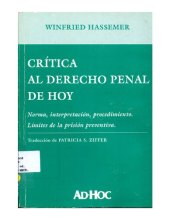 book Critica al Derecho Penal de Hoy