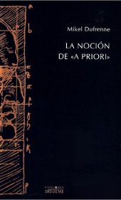 book La noción de "a priori"