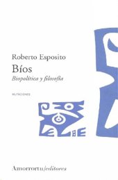 book Bíos: biopolítica y filosofía