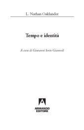 book Tempo e identità