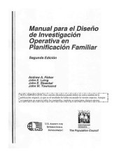 book Manual para el Diseño de Investigación Operative en Planificación Familiar, Segunda Edición