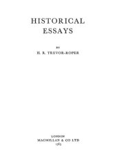 book Historical Essays