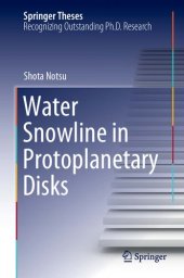 book Water Snowline in Protoplanetary Disks