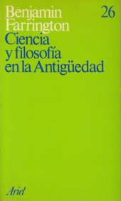 book Ciencia y filosofía en la antigüedad