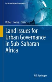 book Land Issues for Urban Governance in Sub-Saharan Africa