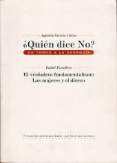 book ¿Quién dice No? En torno a la anarquía