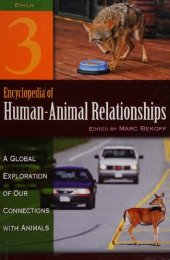 book Encyclopedia of Human-Animal Relationships: A Global Exploration of Our Connections with Animals