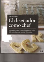 book el diseñadorcomo chef