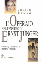 book L'operaio nel pensiero di Ernst Jünger