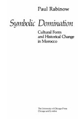 book Symbolic Domination: Cultural Symbols and Historical Change in Morocco