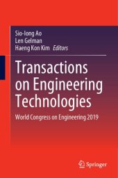 book Transactions on Engineering Technologies: World Congress on Engineering 2019