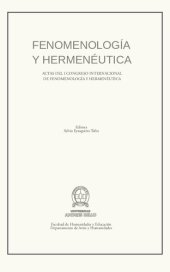 book Fenomenología y hermenéutica : actas del I Congreso Internacional de Fenomenología y Hermenéutica