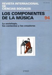 book Sociología de la práctica musical y de los grupos sociales; International social science journal; Vol.:XXXIV, 4; 1982