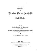 book Berlin, Moskau, St. Petersburg. 1649 bis 1763. Ein Beitrag zur Geschichte der freundschaftlichen Beziehungen zwischen Brandenburg-Preußen und Rußland