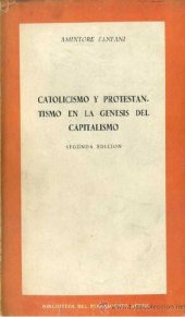 book Catolicismo y protestantismo en la genesis del capitalismo