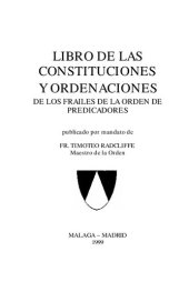 book Libro de las Constituciones y Ordenaciones