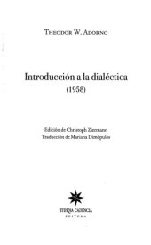 book Introduccion A La Dialectica (1958)