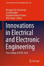 book Innovations in Electrical and Electronic Engineering: Proceedings of ICEEE 2020