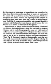 book Germany, Hitler, and World War II: Essays in Modern German and World History