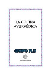 book Cocina Ayurvedica