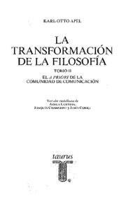 book La Transformacion De La Filosofia