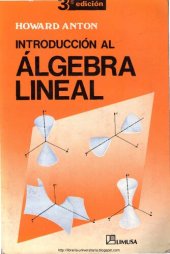 book Introduccion Al Algebra Lineal (3ed)