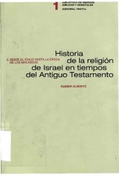 book Historia De La Religion En Israel En Tiempos Del Antiguo Testamento Vol 02