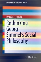 book Rethinking Georg Simmel's Social Philosophy