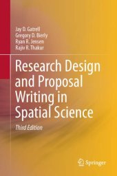 book Research Design and Proposal Writing in Spatial Science