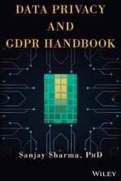 book Data Privacy And GDPR Handbook