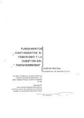 book Fundamentos Contingentes Feminismo Y La Cuestion De La Posmodernidad