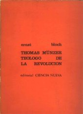 book Tomas Munzer Teologo De La Revolucion 1921